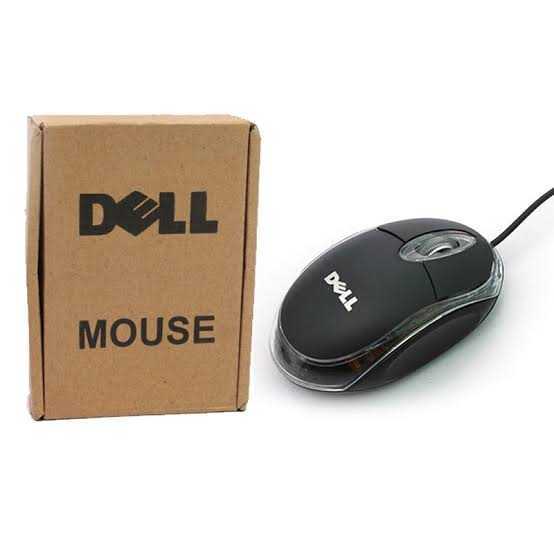 Dell brown box mouse