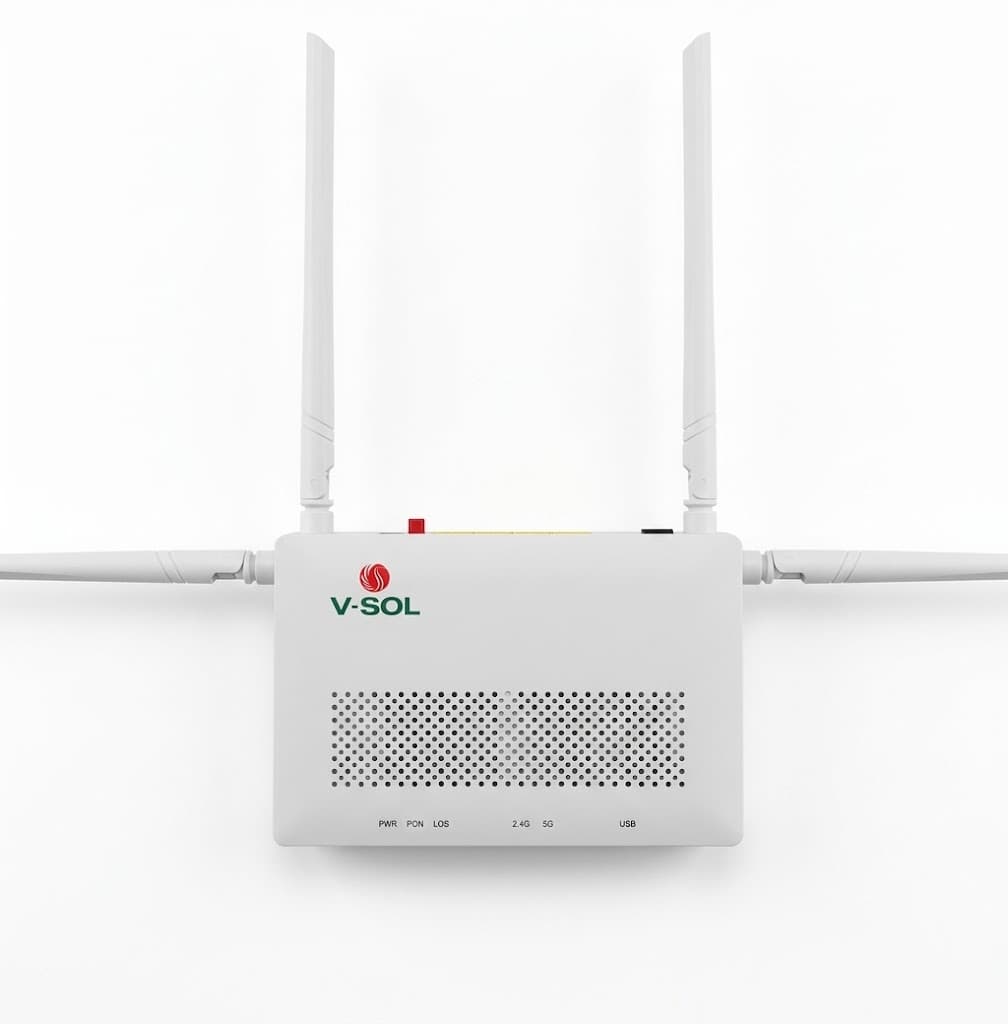 V-SOL Dual-Band AC1200 XPON ONU Router – 4 Antennas (GPON/EPON Compatible) — view 3