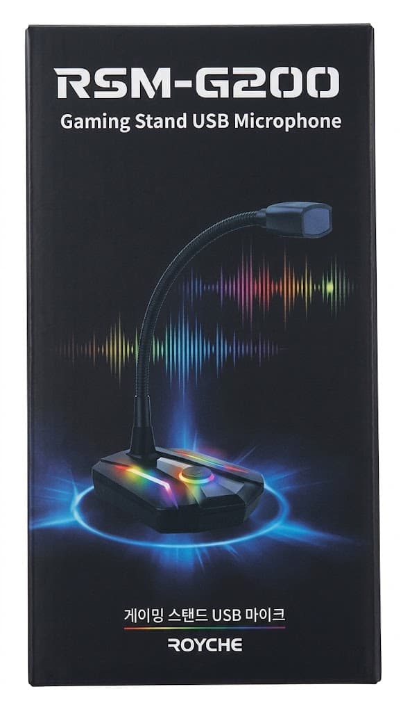 Royche RSM-G200 Gaming USB Condenser Microphone with Tripod Stand (Plug & Play)