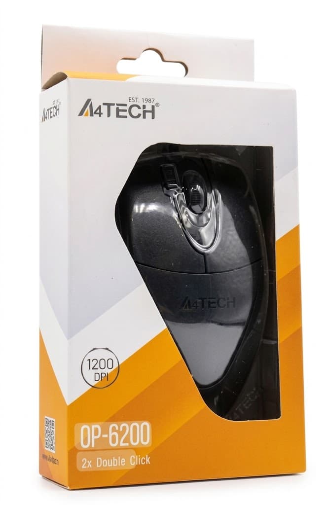 A4Tech OP-620D 2X Click Optical Wired USB Mouse (1200 DPI)
