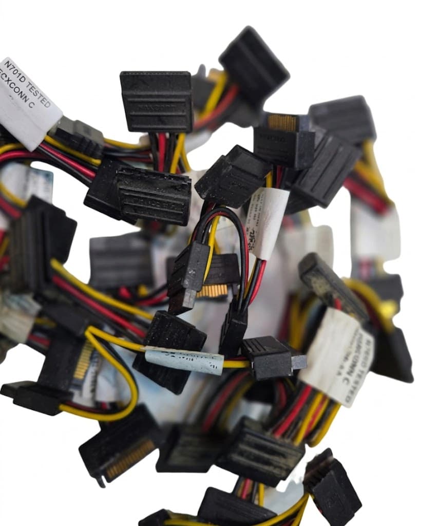 SATA Power Y Splitter Cable (15-Pin Male to 2x 15-Pin Female)
