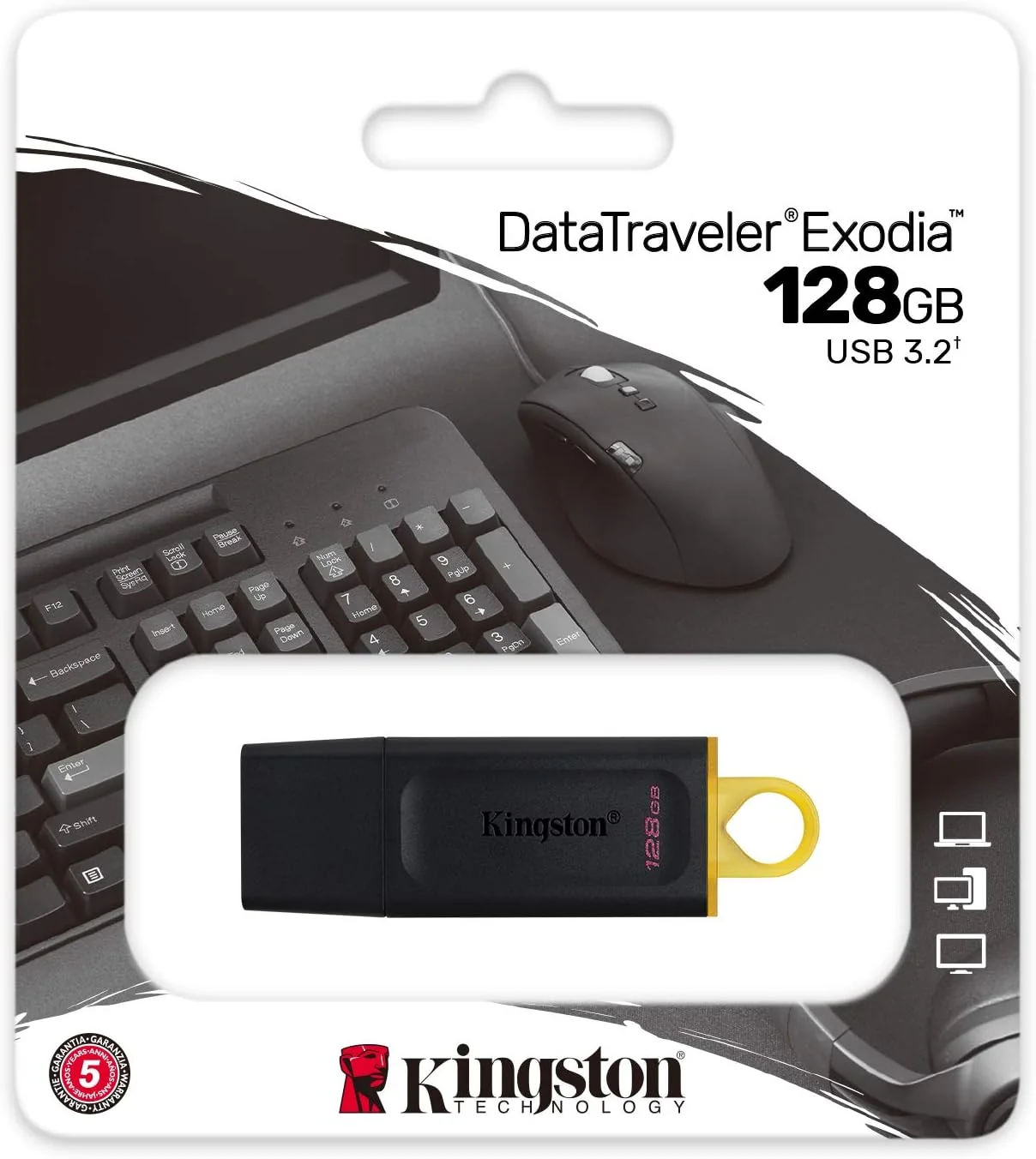 Kingston DataTraveler Exodia USB 3.2 Flash Drive (64GB / 128GB / 256GB)