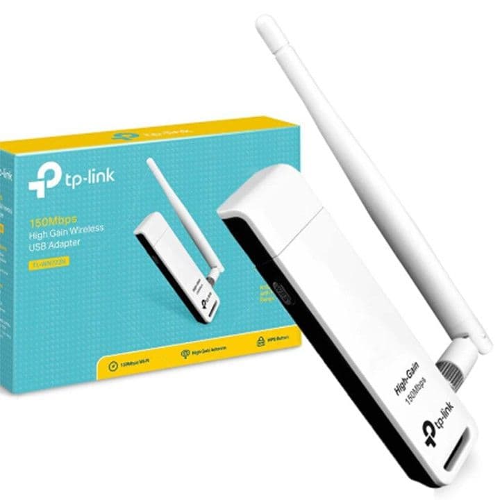TP-Link 150Mbps High Gain Wireless USB Adapter with Antenna (TL-WN722N)